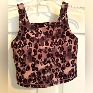 Runway Leopard cropped tank - Girls L 12/14